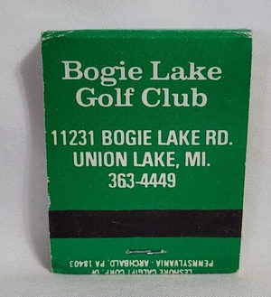 Bogie Lake Golf Course - Matchbook (newer photo)